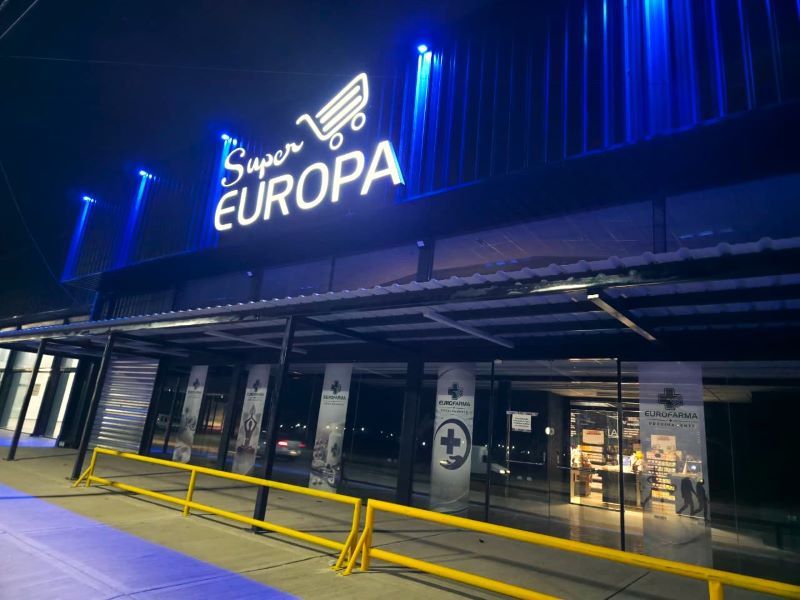 SUPER EUROPA, RETAIL, SUPERMERCADOS, MAYORISTAS, CADENAS REGIONALES DEL INTERIOR, VILLA MERCEDES, IBA, ILUMINACION BUENOS AIRES